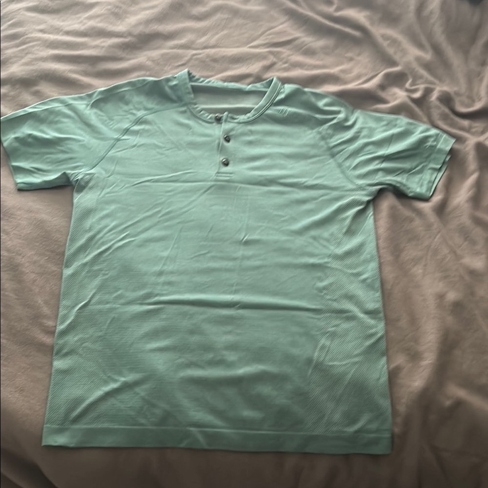 Lululemon Athletica Blue Short Sleeve Tee Relaxed Fit